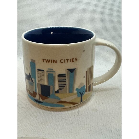 Starbucks Twin Cities Mug 2016 You Are Here Collection 14oz Graphic Design Ceram - Picture 4 of 7